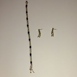 Elegant Gold and Black Jewelry Set